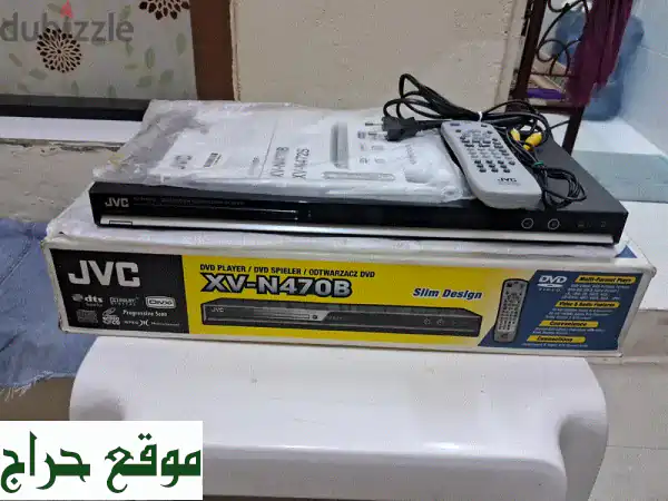 فرصة لا تعوض! مشغل DVD JVC XV-N470B جديد بتصميم نحيف - للبيع...