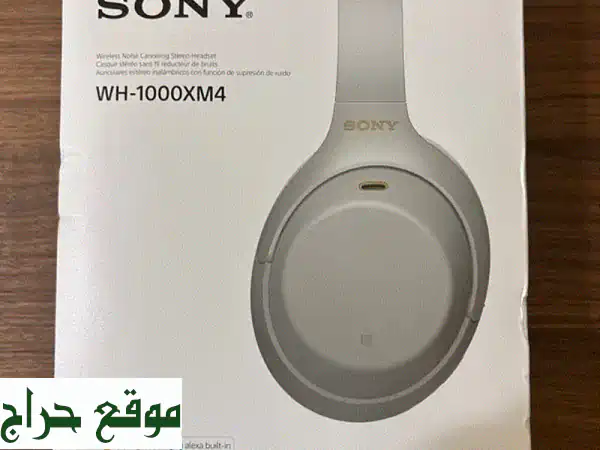سماعات Sony WH-1000XM4 كالجديدة | عزل ضوضاء فائق | فرصة لا تعوض!