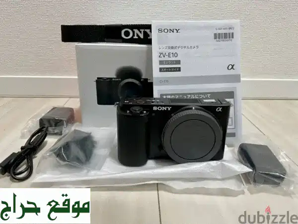 كاميرا سوني ZV-E10 ميرورليس (أسود) + عدسة 16-50 مم |...