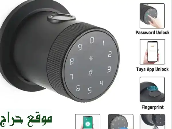 مقبض باب ذكي شامل: بصمة، تطبيق، باسوورد، مفتاح -...