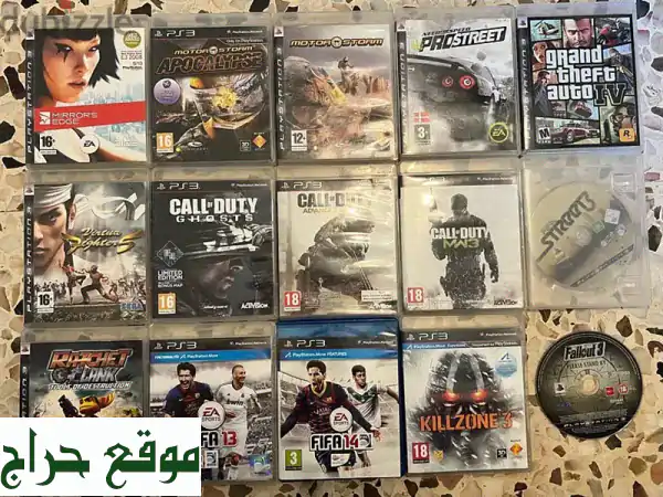 مجموعة ألعاب PS3 أصلية ونادرة بحالة ممتازة جداً -...