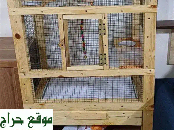 فرصة لا تعوض! قفص حيوانات وطيور عملاق (2 متر) للبيع بـ...