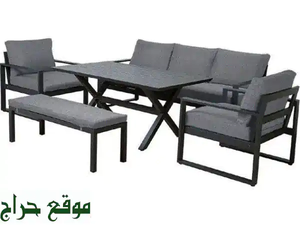 طقم ألمنيوم فاخر للحدائق والشرفات | مقاوم...