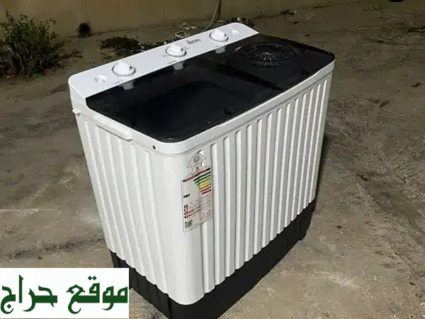 فرصة لا تعوض! غسالة نصف أوتوماتيك 10 كجم بحالة الجديد...