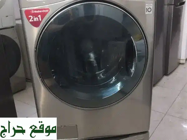 فرصة لا تعوض! غسالة ونشافة LG TrueSteam Direct Drive (18+10 كجم) +...