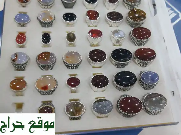 خواتم فضة 925 بالعقيق اليماني الأصلي | أناقة...