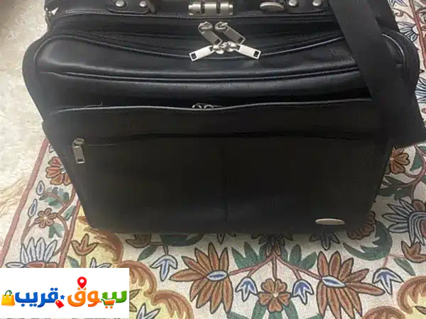 حقيبة سفر يد Pierre Cardin الفاخرة: جلد طبيعي أصلي...