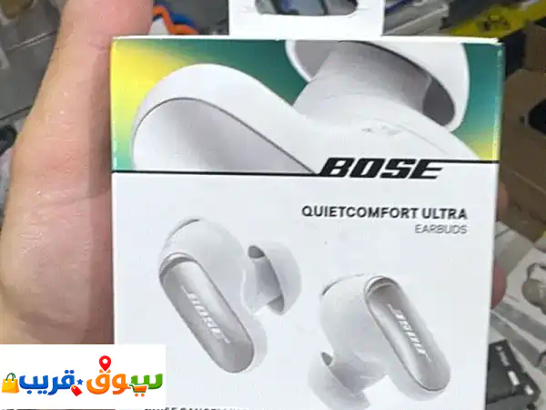 سماعات Bose QuietComfort Ultra بيضاء | عزل ضوضاء فائق، صوت غامر...