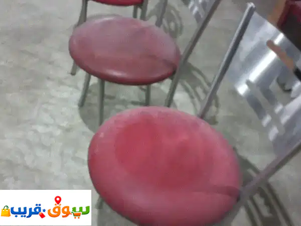 كراسي طعام مطاعم فاخرة للبيع | ستانلس ستيل | كميات كبيرة | تجهيزات مطابخ وأثاث