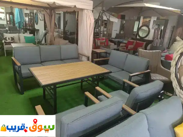 عرض خاص: طقم جلوس ستيل 7 مقاعد فاخر مع طاولة | أثاث...