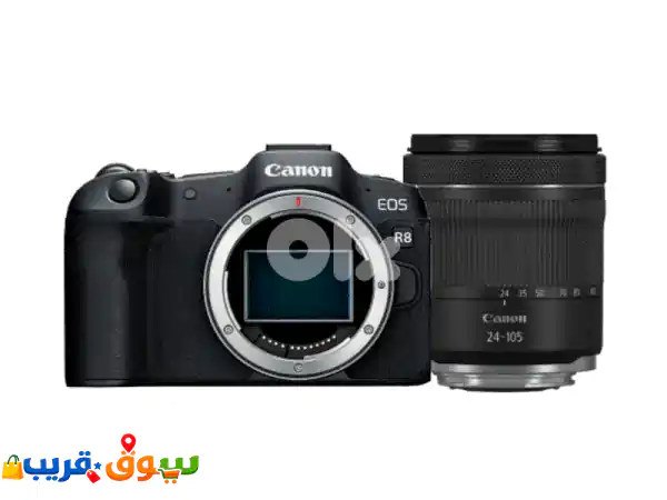 Canon EOS R8 Mirrorless: أطلق إبداعك بتصوير 4K احترافي وعدسة RF 24-105mm