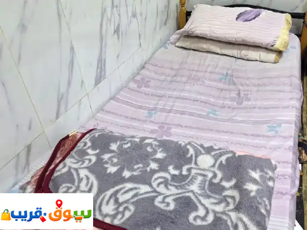 فرصة ذهبية! سرير حديد سنجل بمرتبتين، غسالة نصف أوتوماتيك وكومودينو | أسعار لا تُصدق!
