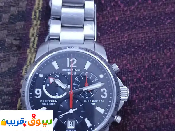 ساعة من ماركة سرتينا السويسرية للبيع تعمل عل البطارية