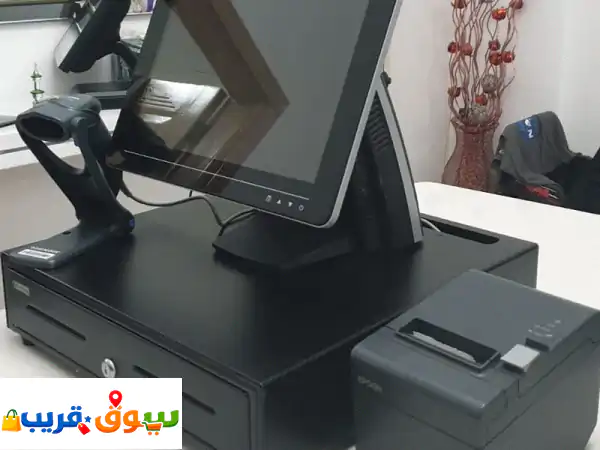 جهاز كاشير كامل مع برنامج محاسبي متكامل بسعر 1499...