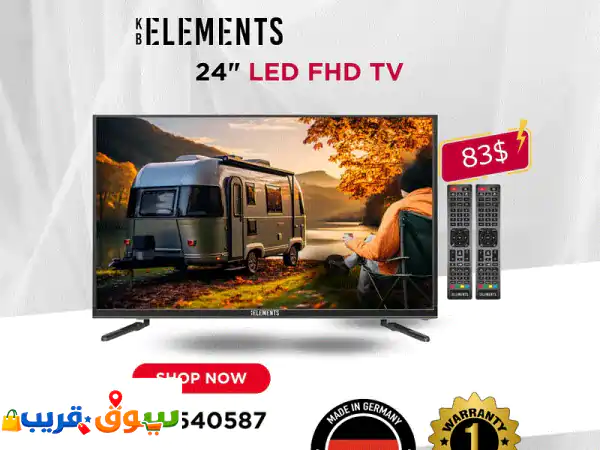 شاشة تلفزيون KB Elements LED 24 بوصة Full HD (ELT24DE910B):...