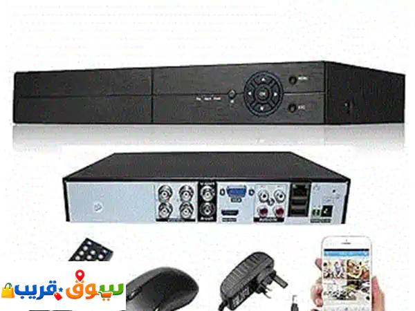حماية شاملة: مسجل كاميرات AHD 5MP بـ 4 قنوات | مراقبة...