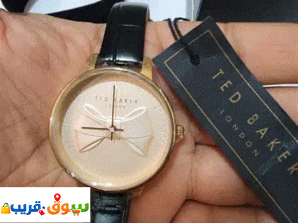 أناقة خالدة: ساعة TED BAKER London الجديدة - ذهبي وردي & جلد أسود | تصميم حصري بسعر مميز!
