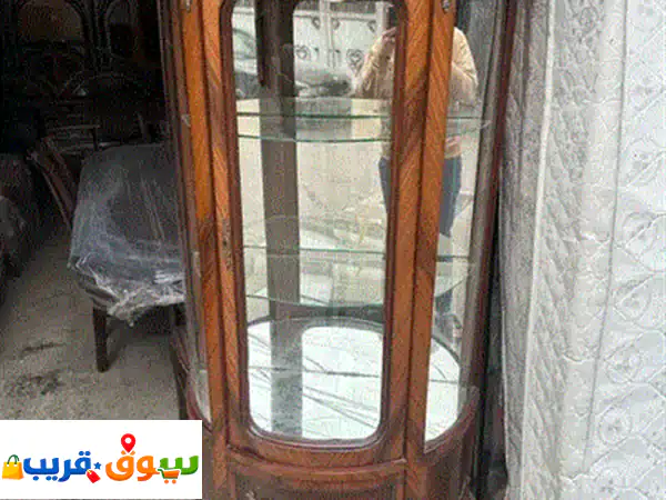 فاترينة كريستال خشب زان مصري