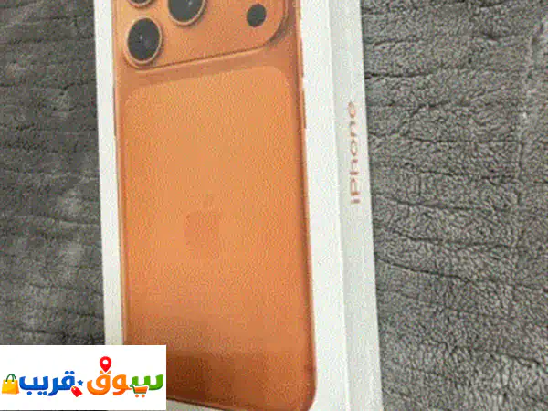 حصريًا: آيفون 17 برو 256 جيجا برتقالي جديد كليًا (مانفك مقرطس) | فرصة لا تعوض بسعر 4850!
