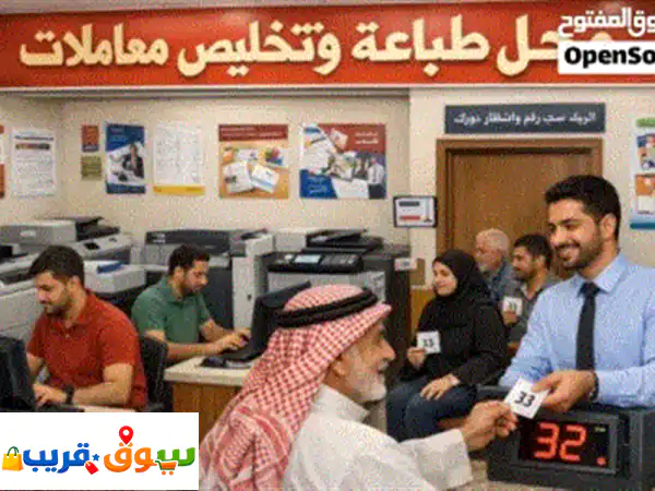 مطلوب شريك طباع له خبره كبيره لمركز طباعه وتصوير دون ان يدفع اي رأس مال ويصبح شريك بالمجهود