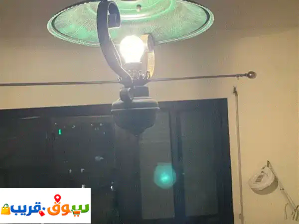 ثريتان حديد متين لون زيتي غامق (2 قطعة) - لمسة...