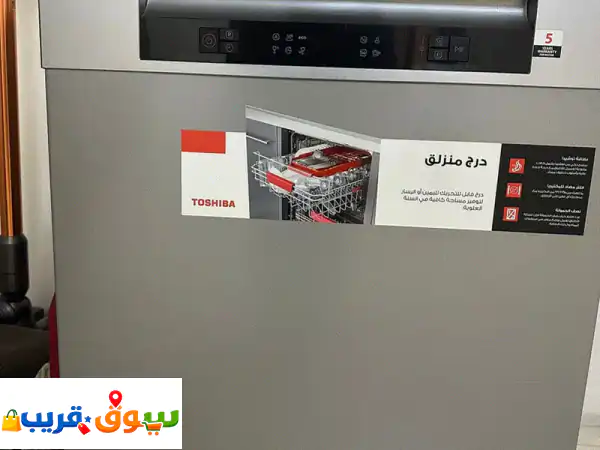 غسالة صحون توشيبا فضية DW-14 F1 - مستعملة بحالة ممتازة...