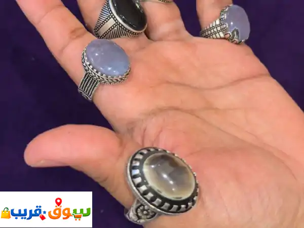 يتواجد في صبيا خواتم عقيق وارد صنعاء اليمن خواتم جديدة فضة 925 يمنية وأحجار عقيق انسية أحجار كريمة ...