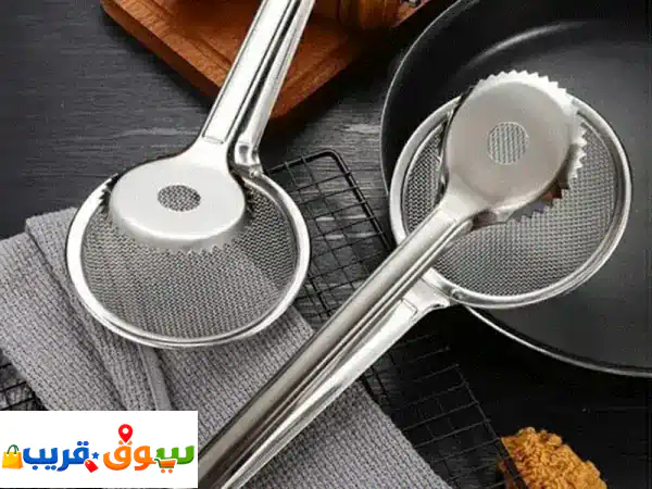 ملقط مصفاية للمقالي