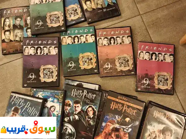 اكتشف كنوز السينما! 250 DVD أصلي: فريندز، GOT، هاري بوتر وأكثر (دي في دي)