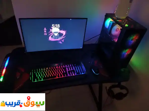 متوفر سيت أب جيمينج كامل استعمال 3 شهور فقط،...