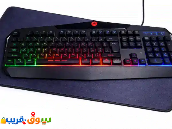 LikeNew mechanical RGB Gaming Keyboard + Smooth Mouse Pad.
