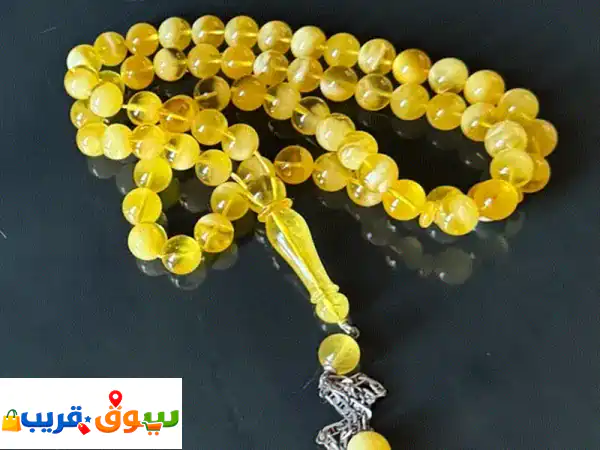 مسبحة كهرمان كالينغرادي مغيّم أصلي