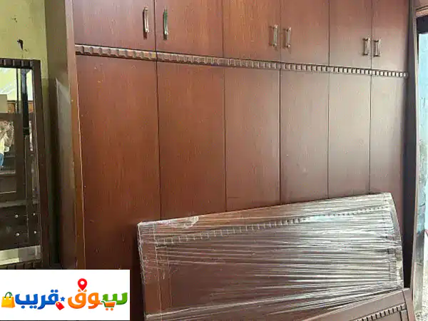 اوضة نوم خشب زان ولاتي كلا ملبسة قشرة