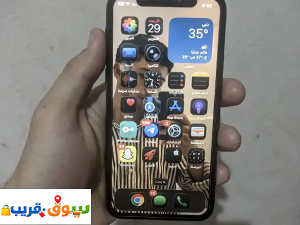 لدي آيفون 11 برو مساحة 265 بصمة الوجه لا تعمل مغير شاشة وبطارية 100 أريد البيع بسعر 600 أو البدل بي ...
