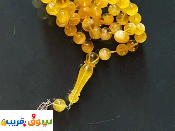 مسبحة كهرمان كالينغرادي مغيّم أصلي