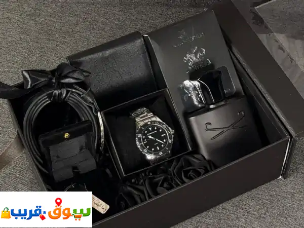 🎁 بكج هدايا رجالية فاخرة متكاملة: عطر 100مل،...
