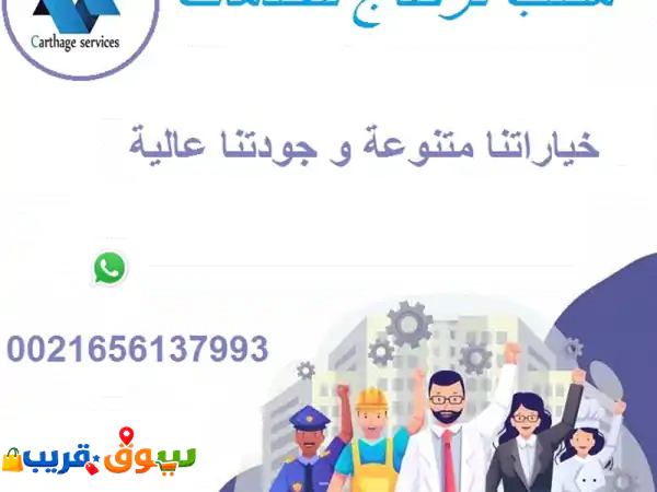 استقدم الأفضل من تونس: عمالة تونسية محترفة لكل...