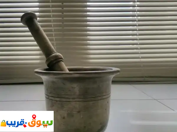 هاون نحاس عتيق أصيل من الخمسينات (3.5 كجم) | تحفة...