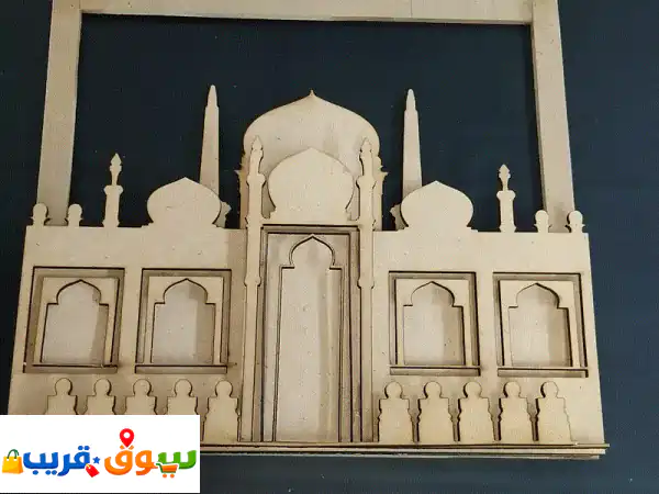 3 D Wooden Mosque Model