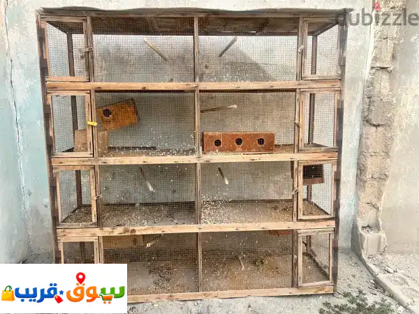قفص ببغاء وطيور عملاق (8 أقسام) | مساحة فاخرة...