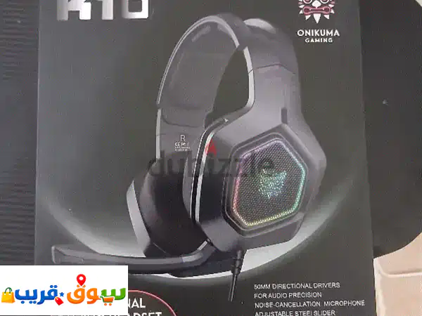 🔥 سماعة ألعاب Onikuma K10 RGB سلكية جديدة | صوت محيطي...