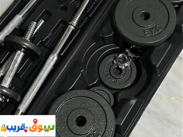 حقيبة أوزان حديد 50 كيلو مستعمله فترة بسيطة جدا...