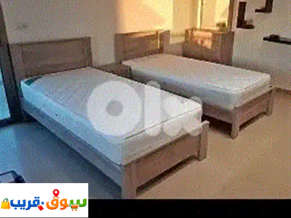 تختين مفرد 96 سم مع كمود صغيرة