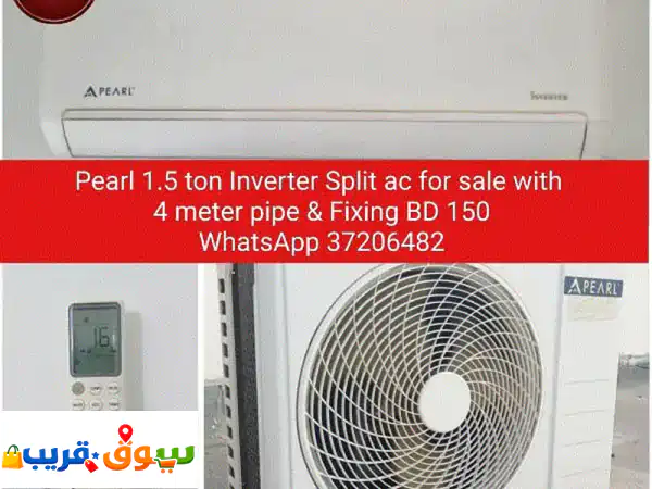 Pearl 1.5 ton Inverter Split ac & othet acs for sale with fixing