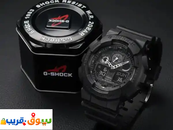 للبيع ساعة كاسيو g shock أصلية موديل ga  100 cf  1a9 مقاومة للماء حتى 200 متر توقيت عالمي، منبه، ...