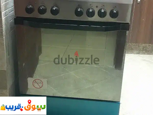 فرن وبوتاجاز Indesit كهربائي: 4 شعلات سيراميك، فرن...