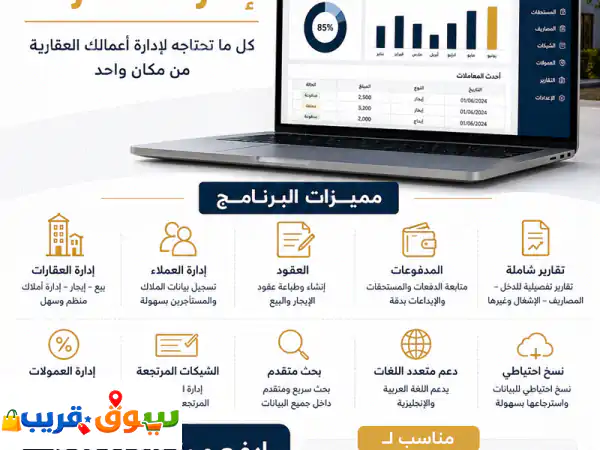 برنامج إدارة العقارات الأمثل: نظم مكتبك...
