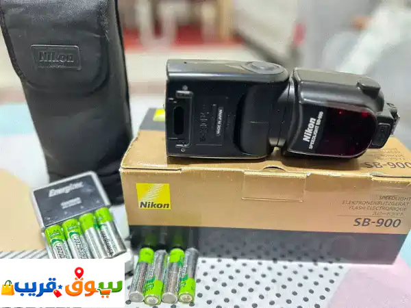 ⚡️ فلاش نيكون SB-900 احترافي: إضاءة مبهرة + 8...