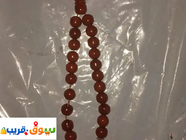 تحفة الفخامة النادرة: سبحة مستكة أفغاني أصلية بفضة 925 - جدة
