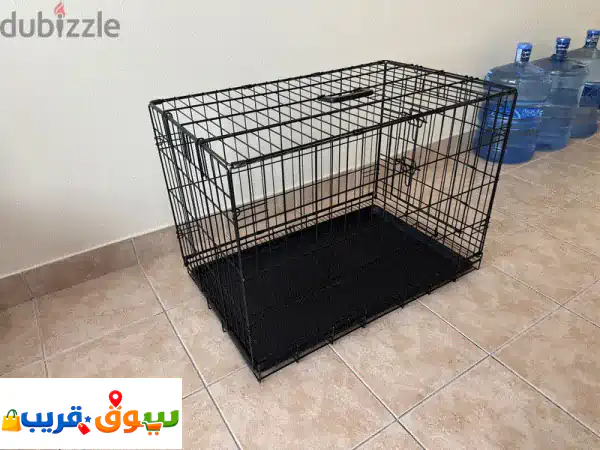قفص كلاب فاخر للبيع | مقاس 75x50x50 سم | أمان وراحة...